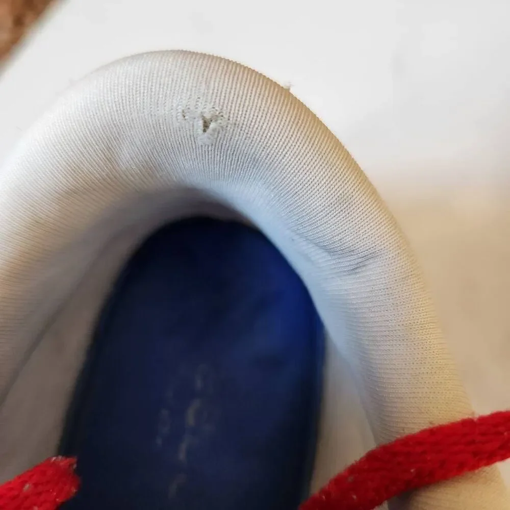 Reebok royal EC ride US junior running shoe size 7 red white blue lace up athlet